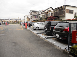 立体駐車場　平置き化工事前